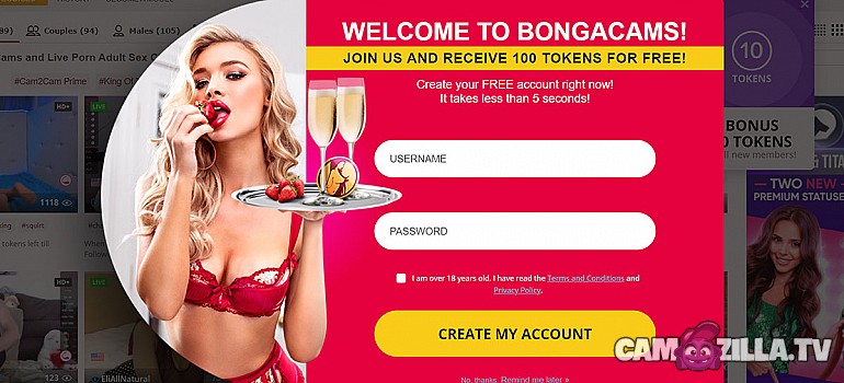 BongaCams Karussellbild
